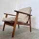 Set of 4 armchairs beech scandinavian