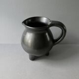 Tripod ceramic pitcher from Périgord pottery, 1960s
