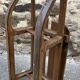old sled sleigh Alsace Christmas decoration DAVOS style Wood 1900