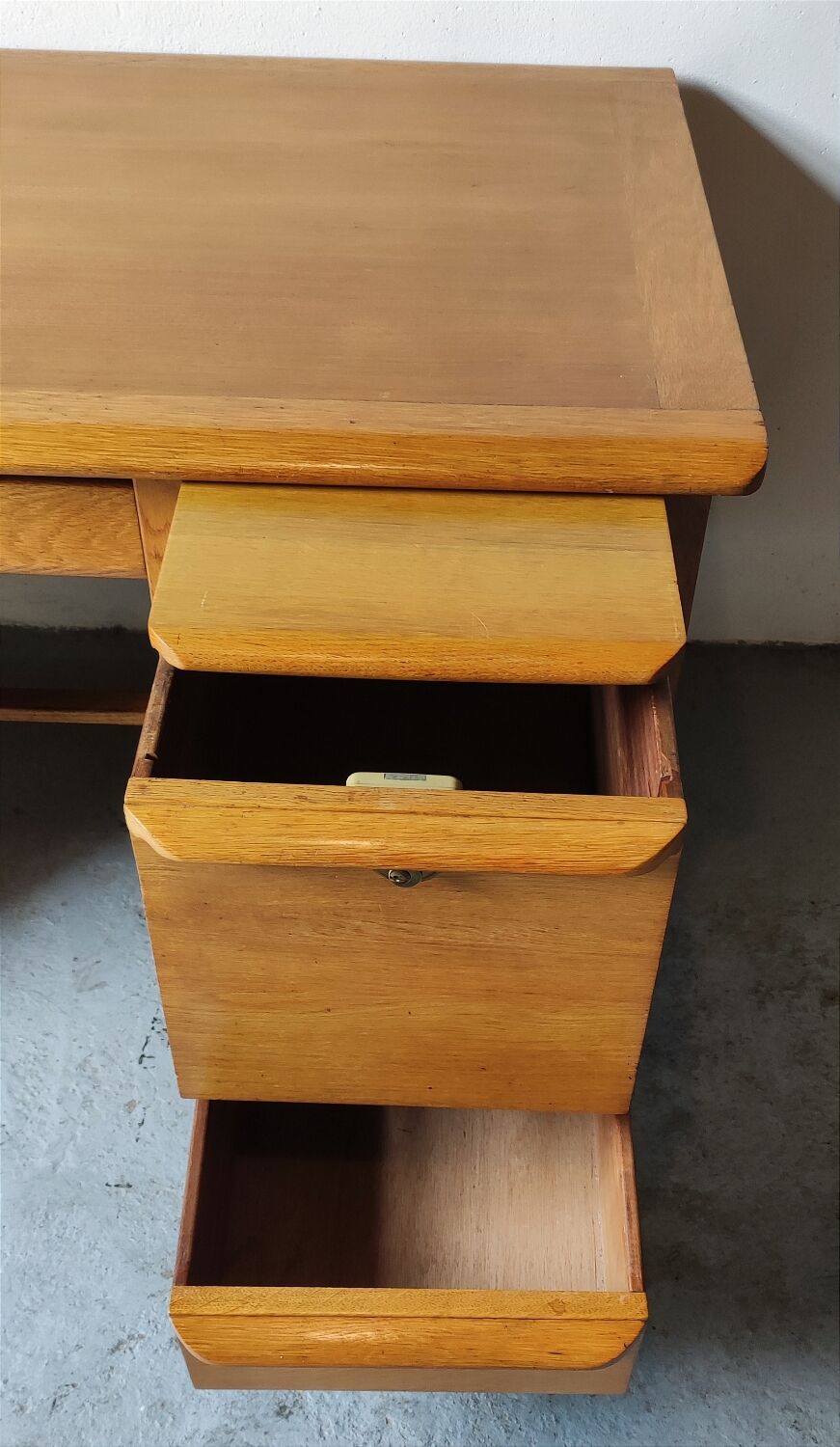 Scandinavian light oak desk