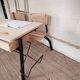 Old double school desk