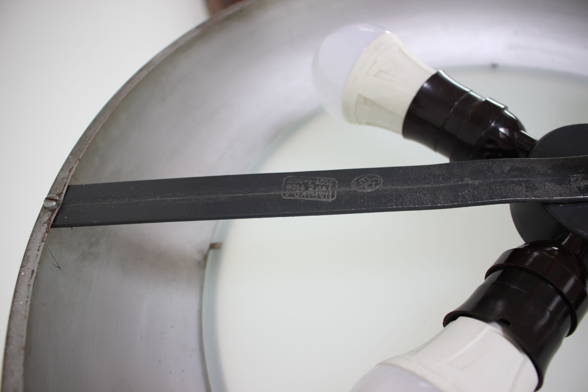 Bauhaus UFO Pendant by Josef Hurka for Napako, 1940s.