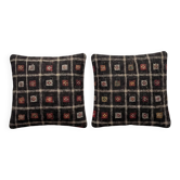 Set of 2 vintage kilim cushion covers 61x61 cm
