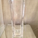 Magnificent rectangular crystal vase of daum years 1960 1970