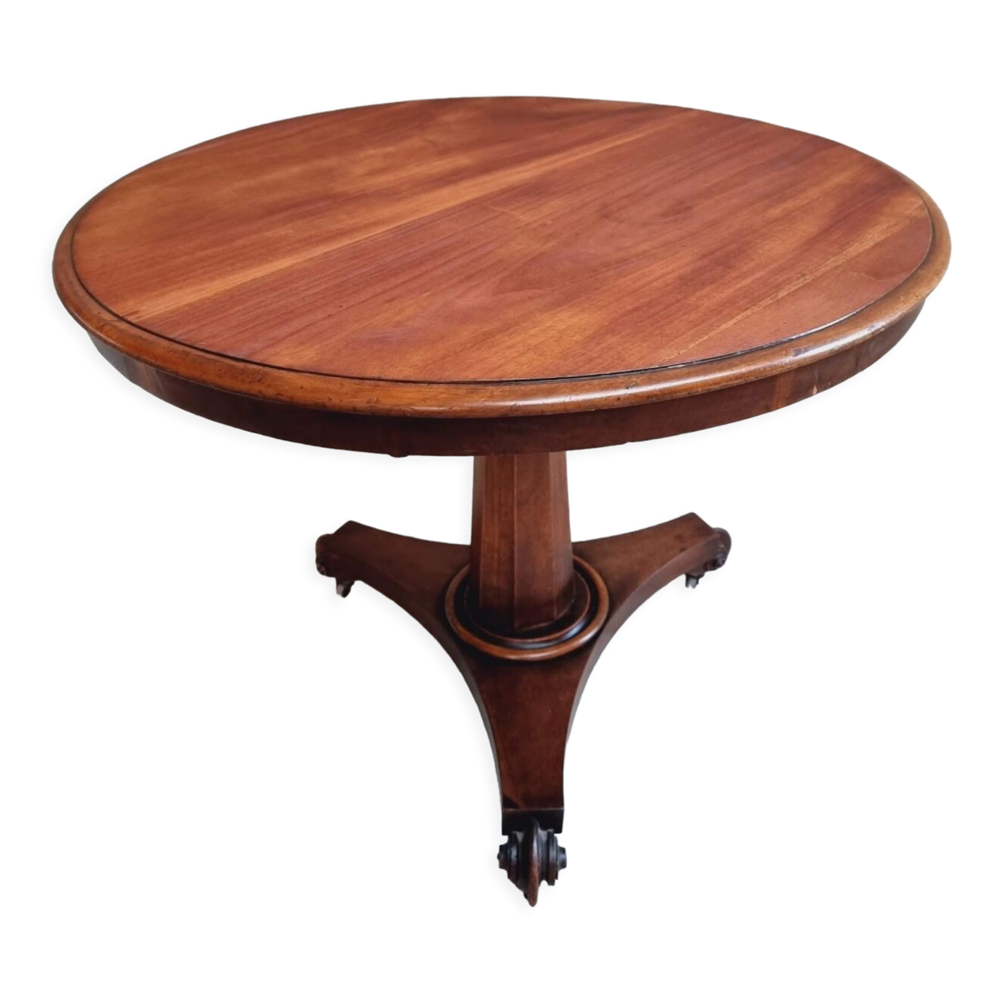 Antique table round dining table 19th century tilt top table