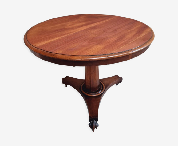 Table antique table ronde table à manger 19ème siècle table haut inclinable