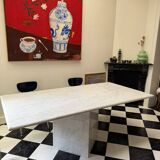 Carrara marble dining table