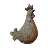 Coq en céramique craquelée athezza