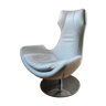 White leather armchair Bardi