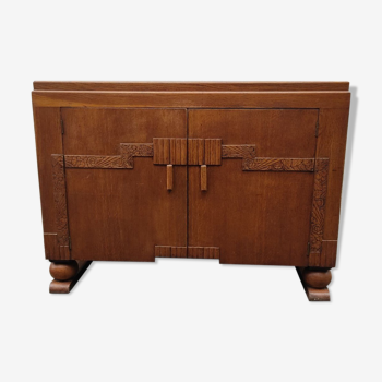 Piece of furniture 1940 in oak veneered