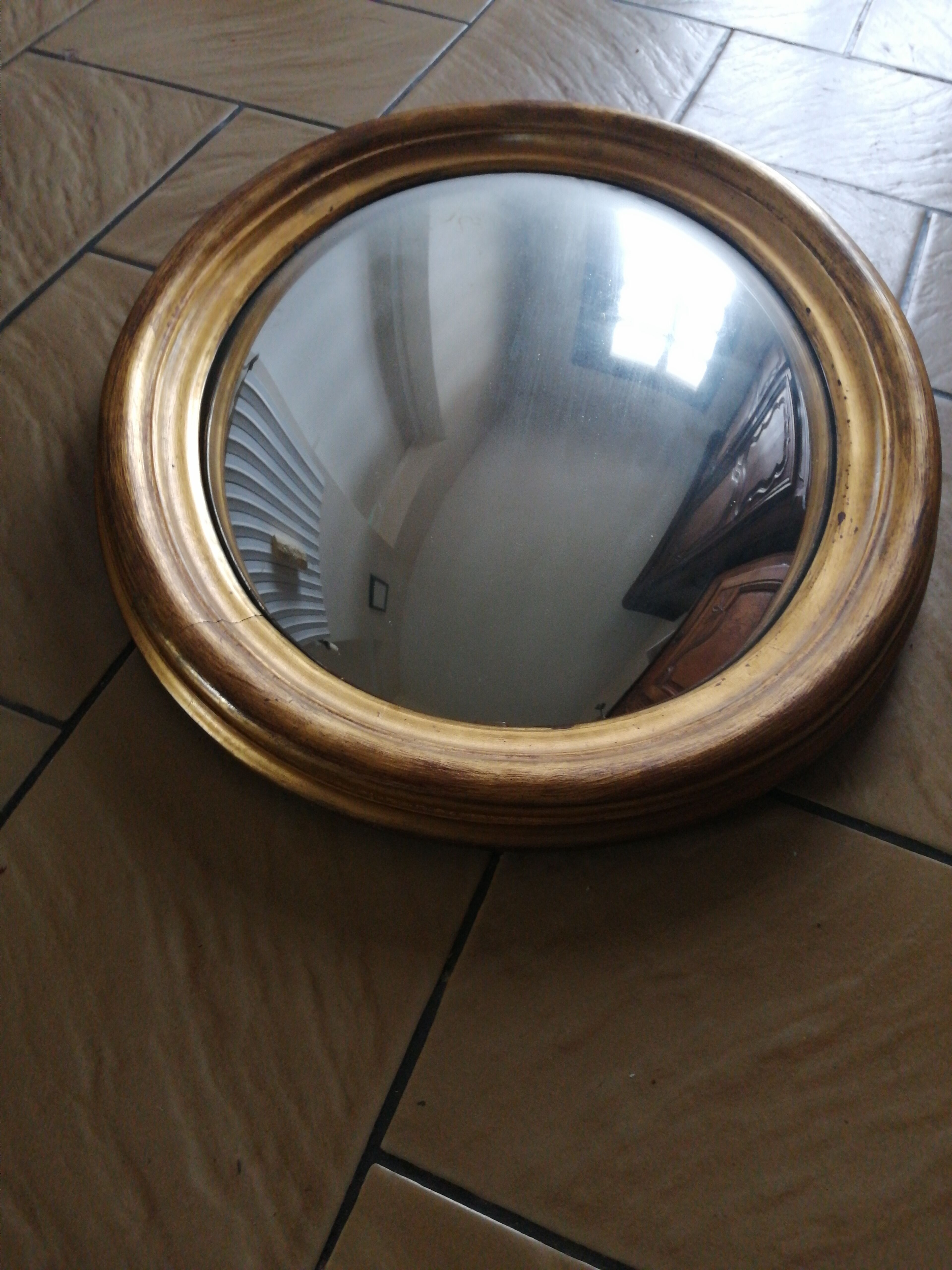 Bombed Mirror Called Witch 45x52cm