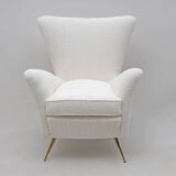 Art Dèco Italian Lounge Armchair from 50s,