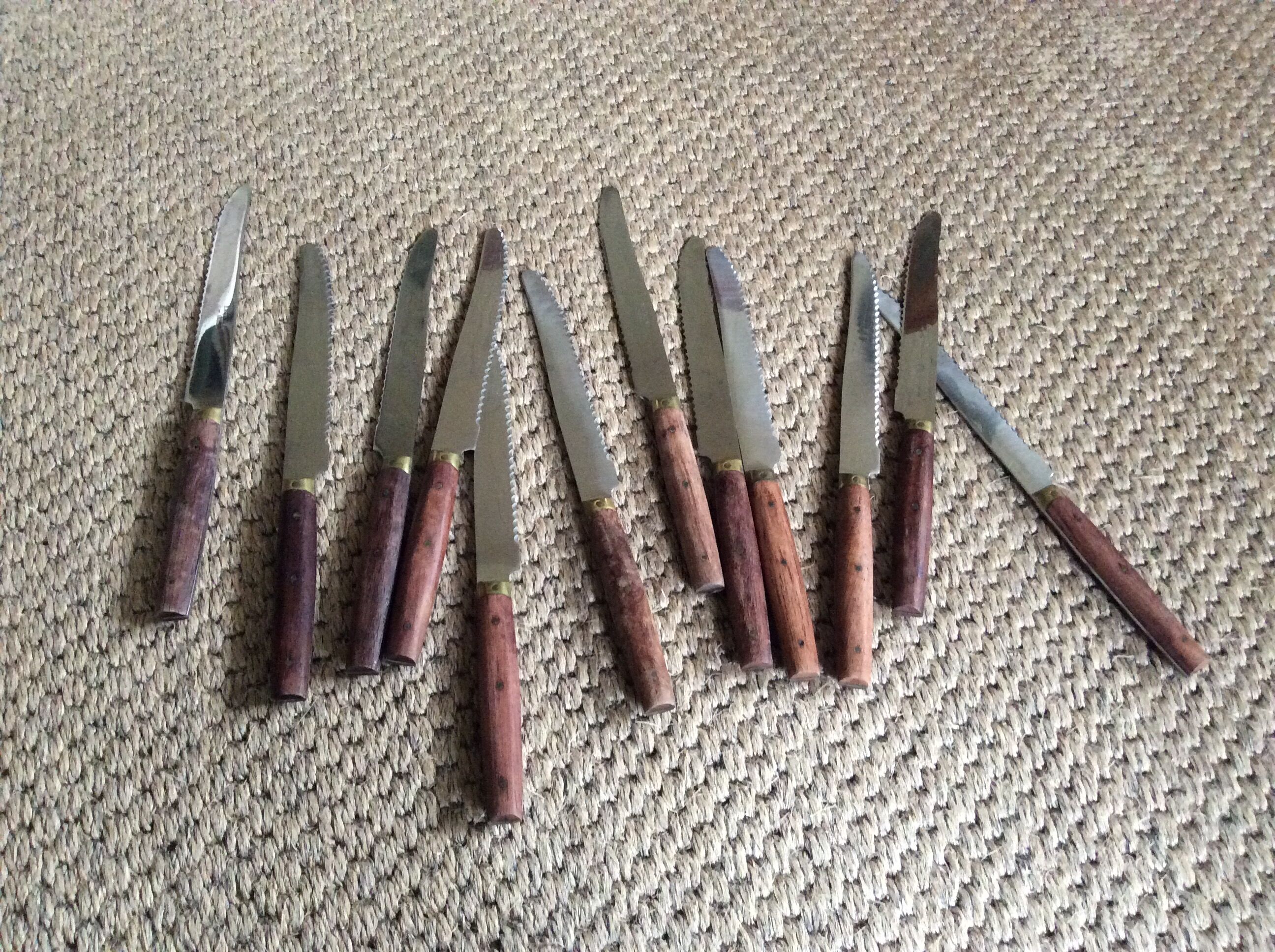 Series of 12 table knives