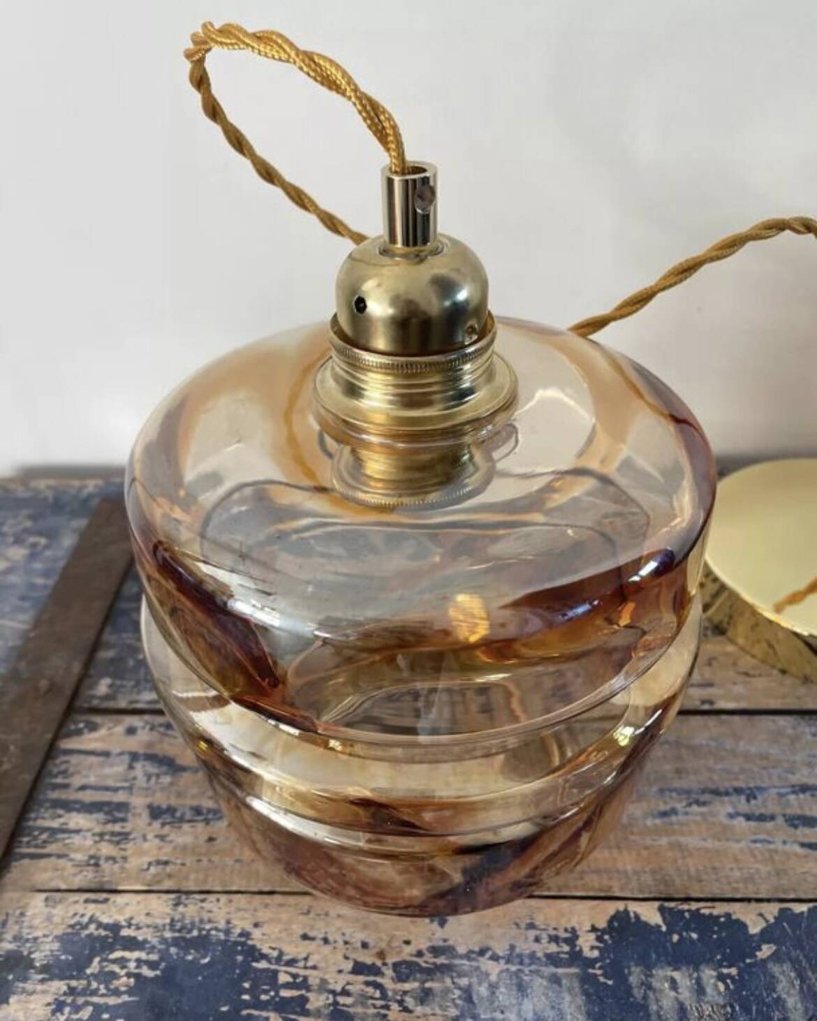 Vintage Murano glass pendant lamp