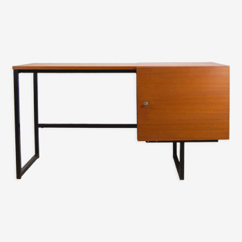 Teak table-machine desk by Pierre Guariche for Meurop