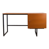 Teak table-machine desk by Pierre Guariche for Meurop