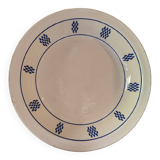 Hollow dish Keller Guérin Lunéville iron earth model Berthe Art Deco