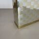 Rare hollywood regency paul evans style bicolor magazine holder, italy 1970