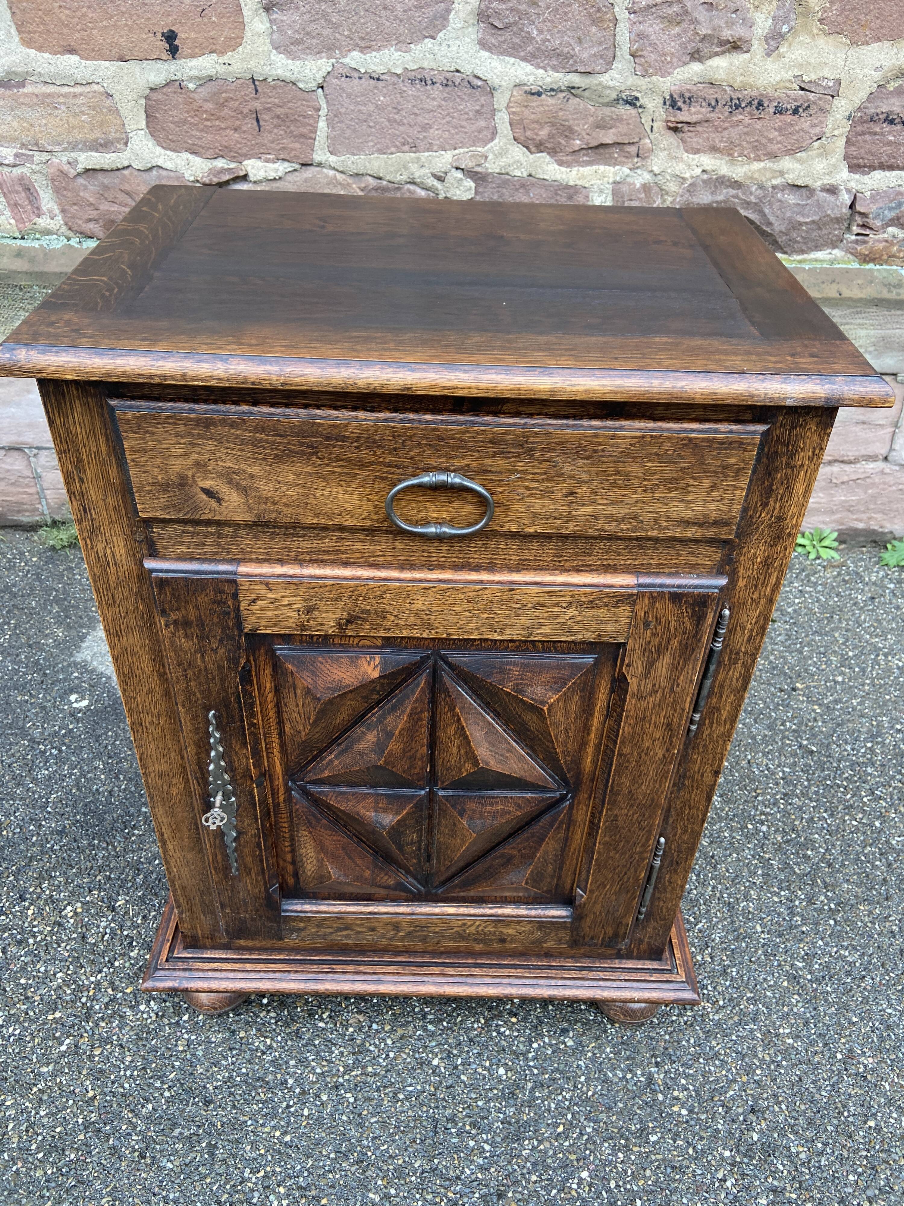 Oak furniture neo louis xiii 1950