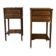 Pair of Louis XVI style bedside tables 1970s