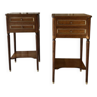 Paire de chevets de style Louis XVI 1970s