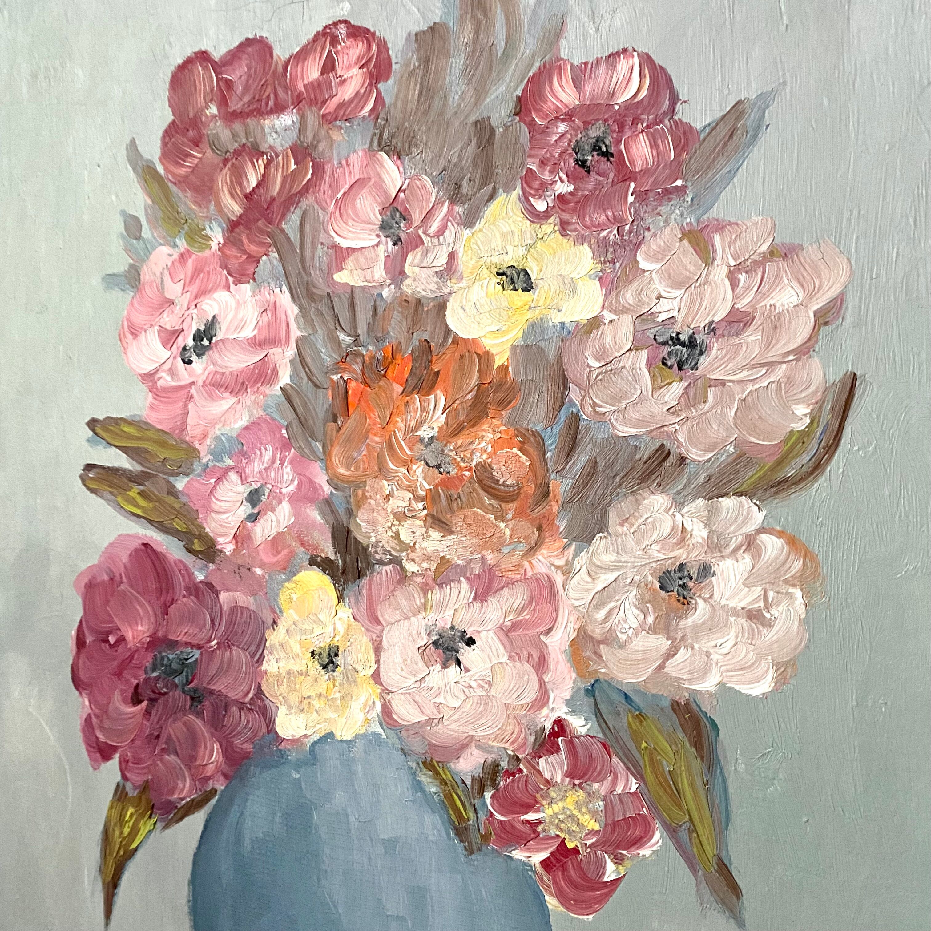 Oil on ancient canvas