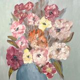 Oil on ancient canvas