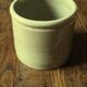 Gray beige glazed stoneware pot