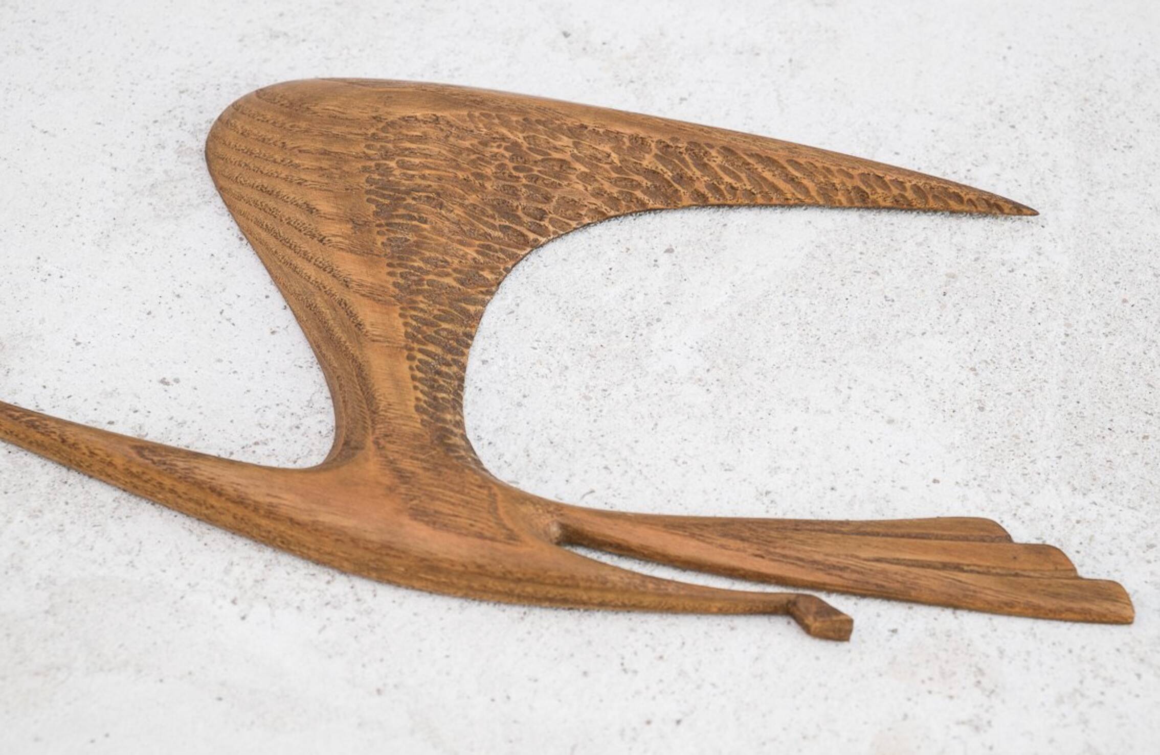 Flying Birds Mid-Century teak by Kunsthaus E. Oelker, 1960s, Set of 5