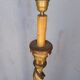 Lampadaire bois sculpté doré polychromé ep 1940