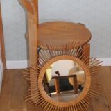 Miroir rotin étoile 550mm