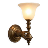 splendide et énorme applique main torche flambeau bronze massif Arlus devol