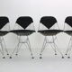 "DKR-2" Set of 4 Wire Chairs 'Bikini' by Eames for Herman Miller, 1960