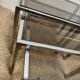 Set of 3 vintage nesting tables – Chrome metal & smoked glass