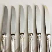 6 couteaux en inox vintage