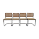 Chaises tubulaires chromées vintage 1970 Italie