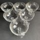 8 Guilloche crystal champagne glasses - Art Nouveau