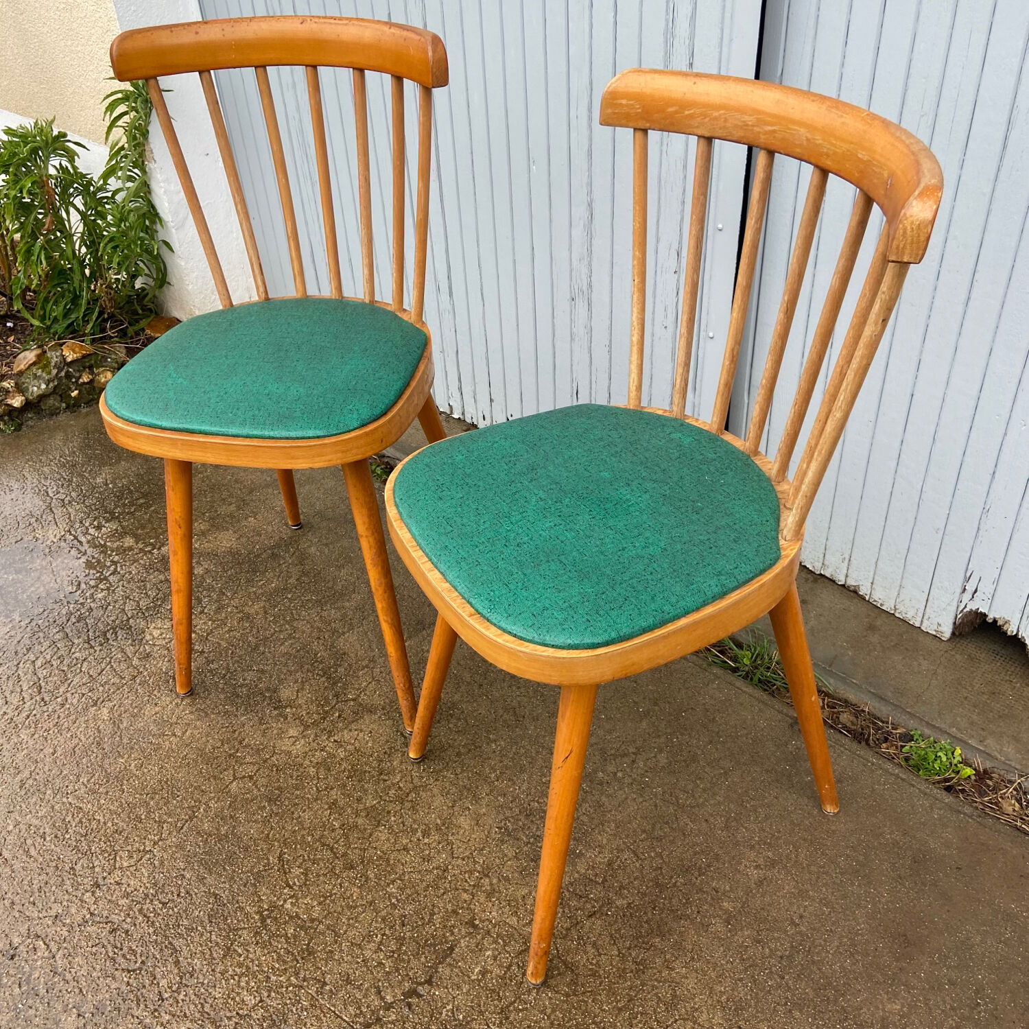 Lot de 4 chaises vintage