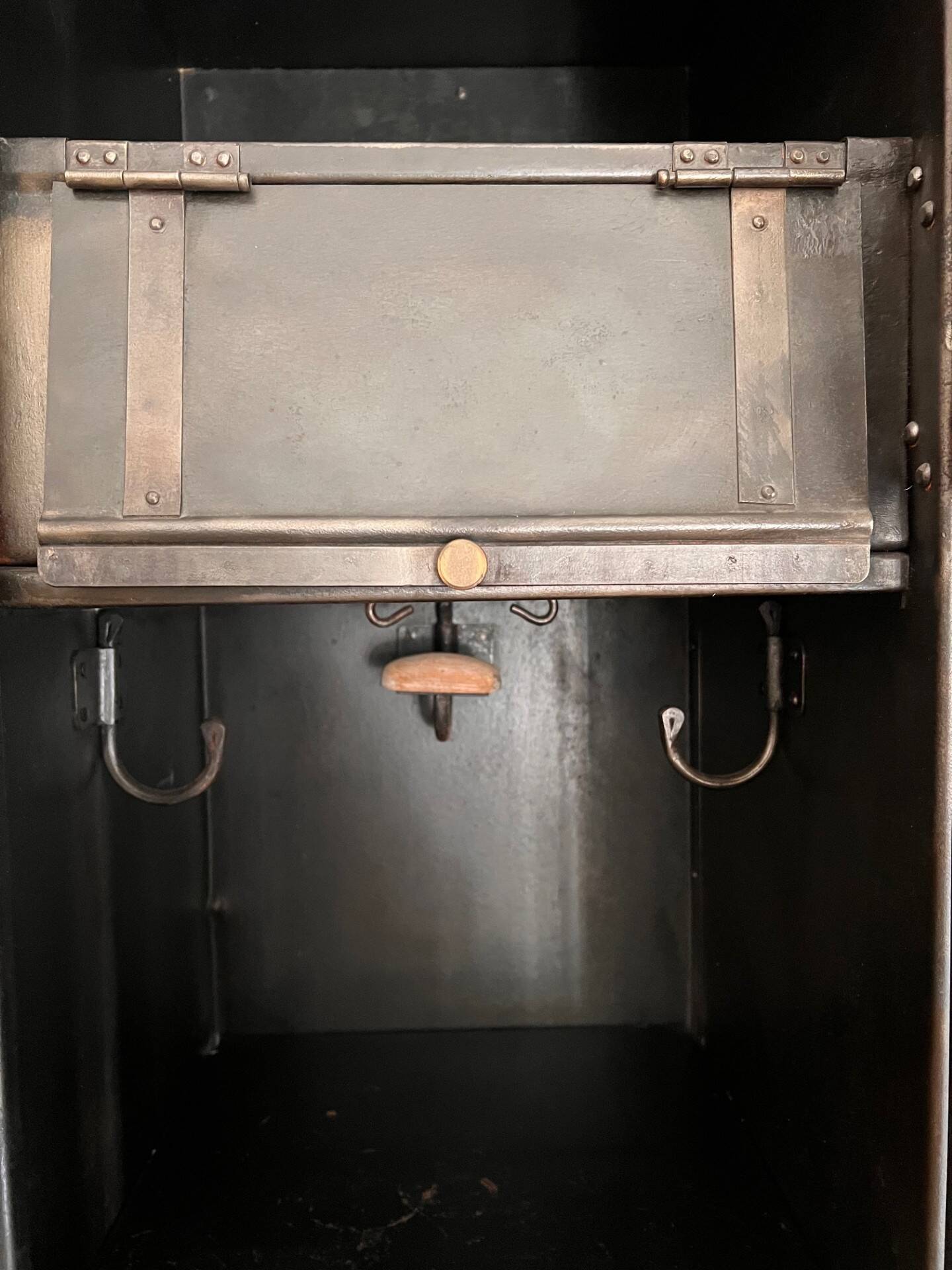 Double-door industrial locker room (circa 1920)