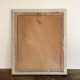 Antique painting, oil on panel, bouquet of peonies