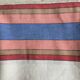 Colored striped linen tablecloth