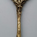 Mirror opposite hand bronze XVIII 13x32cm