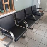 Set of 4 BRNO chairs, Mies Van Der Rohe, Knoll lot