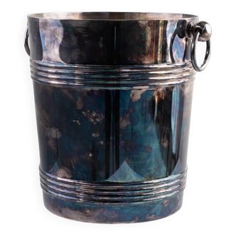 Silver-Plated Champagne Bucket Marked Christofle France, 1950s