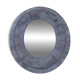Oval wooden mirror