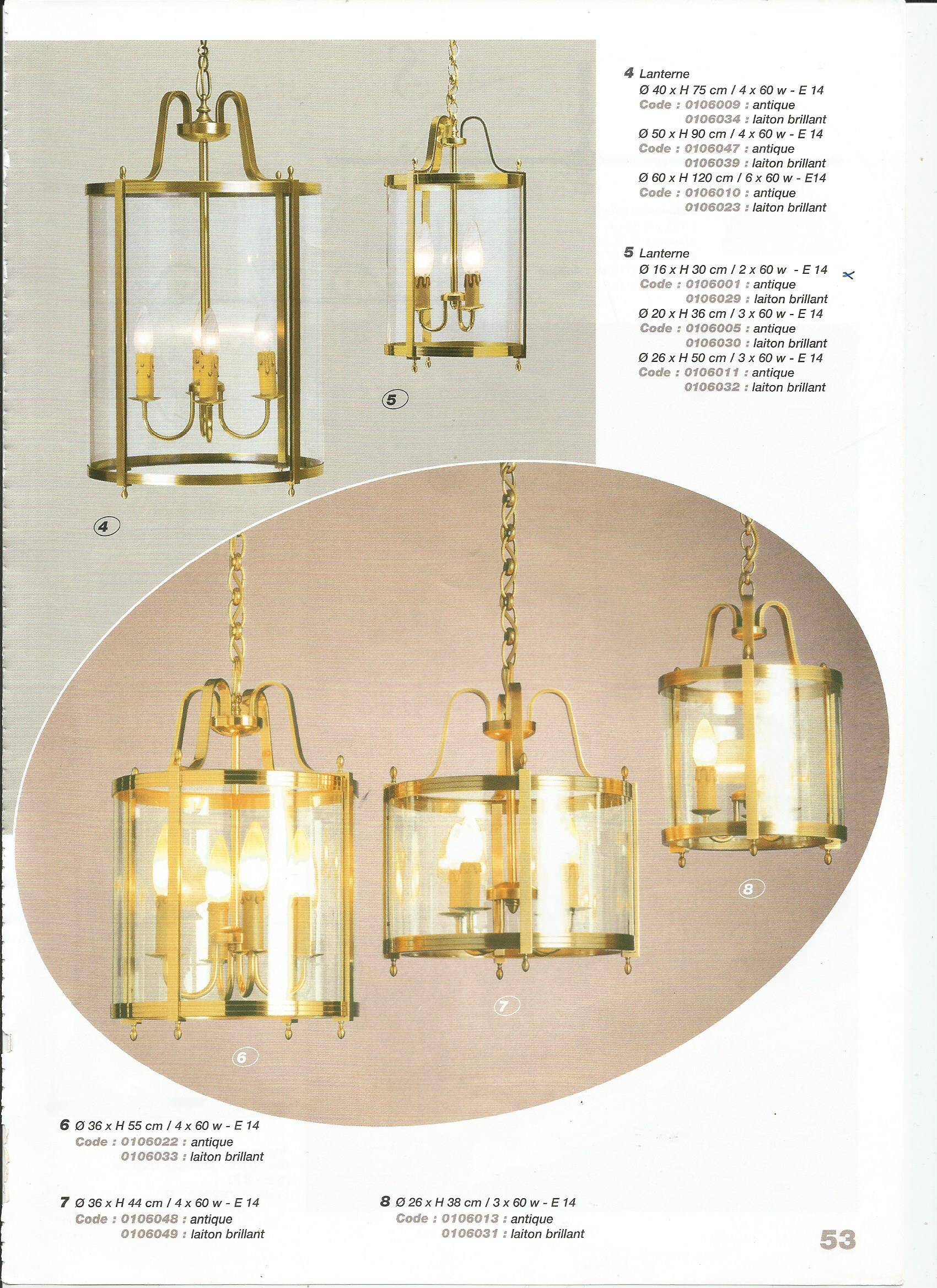 Antique suspended lantern PPE