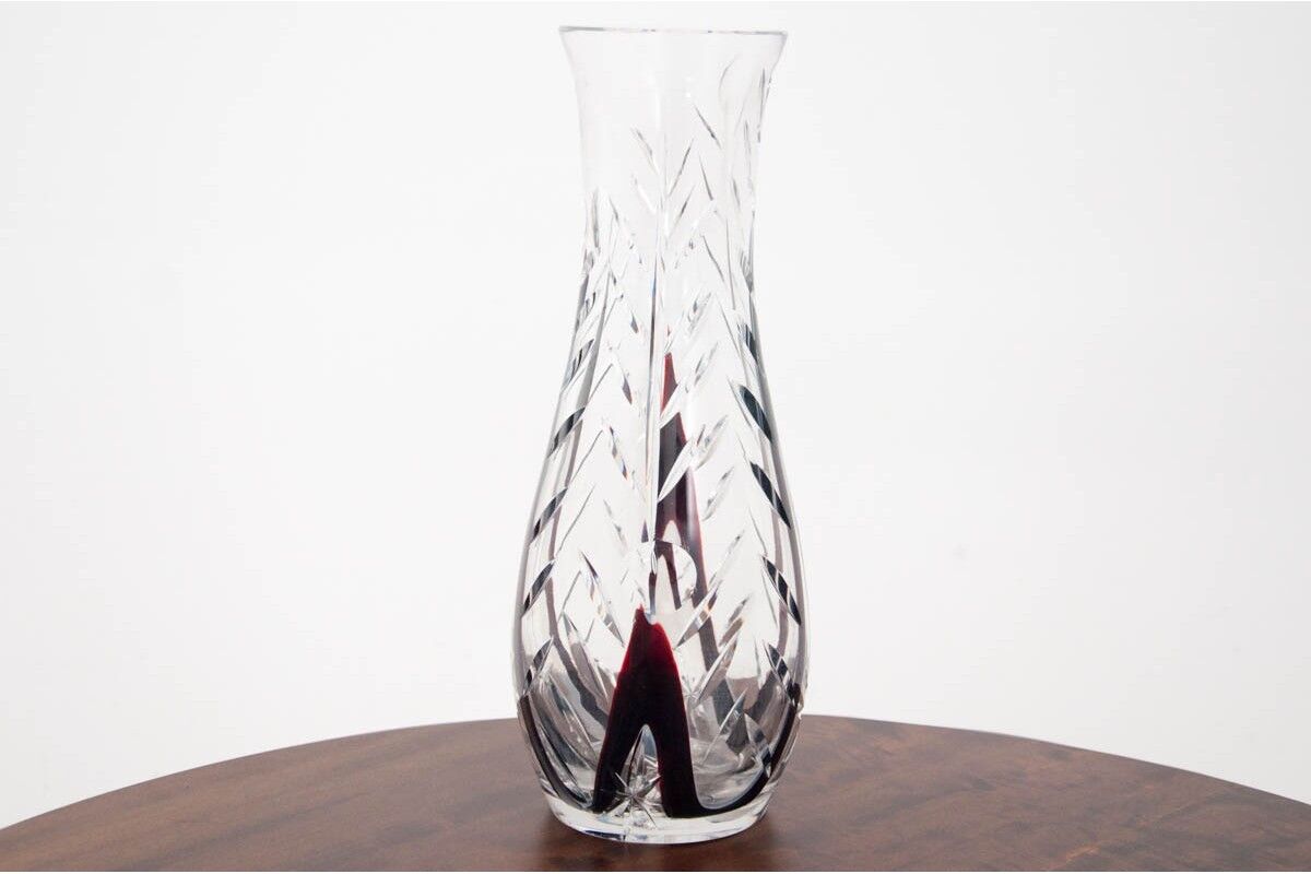 Crystal Vase, Poland, 1970s