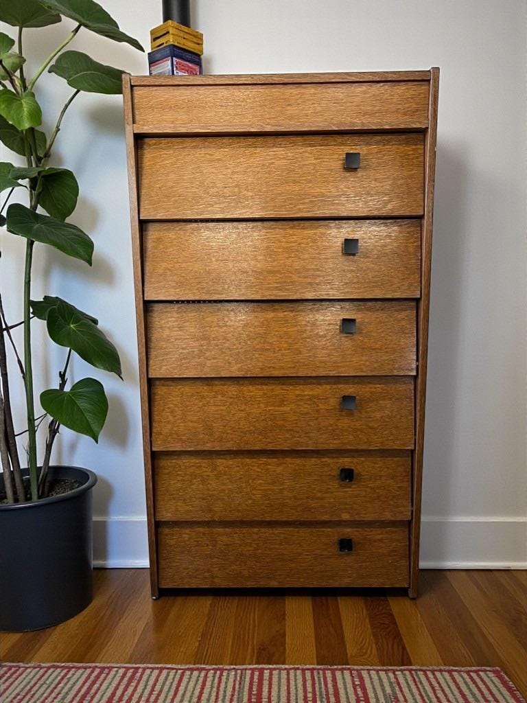 Vintage shoe cabinet / drop-leaf cabinet