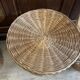 Fauteuils table en rotin vintage