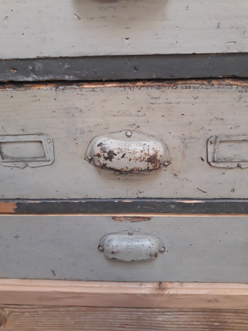 Industrial sideboard with 16 drawers